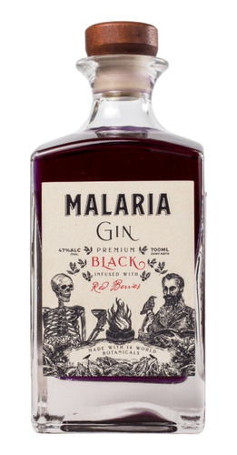 Gin Malaria Premium Black 700ml