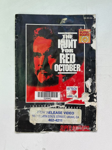 The Hunt Of Red October Manual Snes Super Nintendo (Usado)