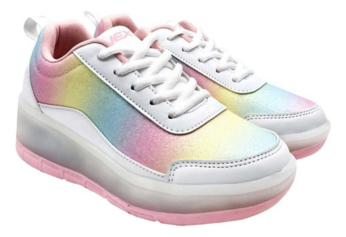 Tenis Patín Next 2 En 1 Color Rosa Talla 21