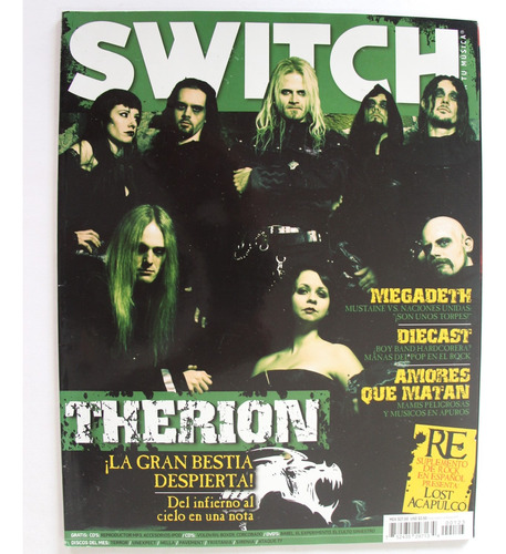 Gusanobass Revista Switch 123 Therion Megadeth Diecast Heavy