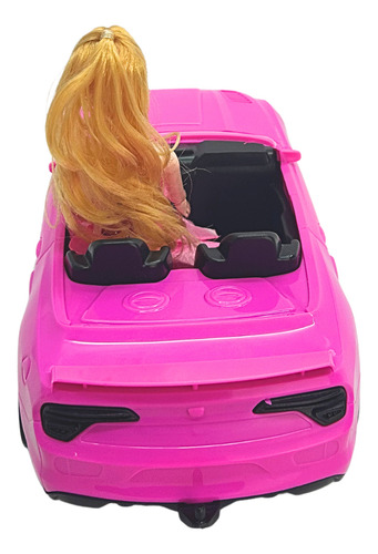 Carrinho Rosa Conversível Boneca Brinquedo Infantil Menina