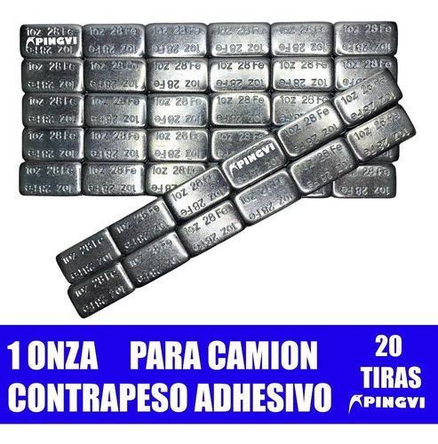 Contrapeso Adhesivo Balanceo Plomo Caja Con 20pz 1 Oz Camion