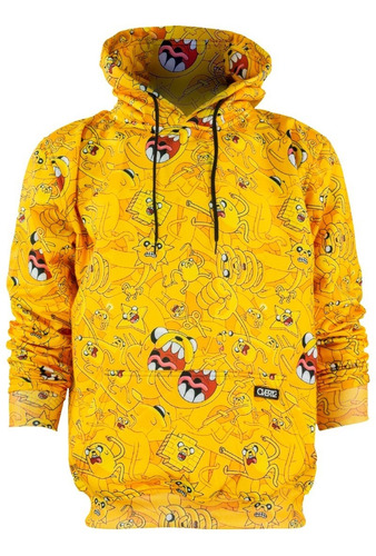 Sudadera Hoddie Hombre Cerrada Gorro Jack Hora De Aventuras