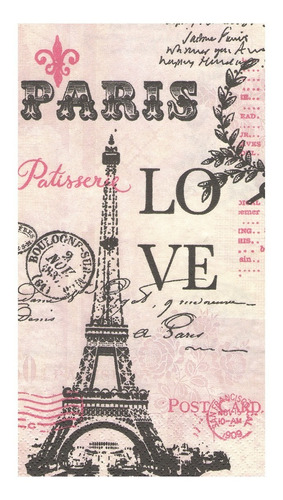 Imagen 4 de 6 de Servilletas Decoupage Torre Eiffel Paris Laura Craft