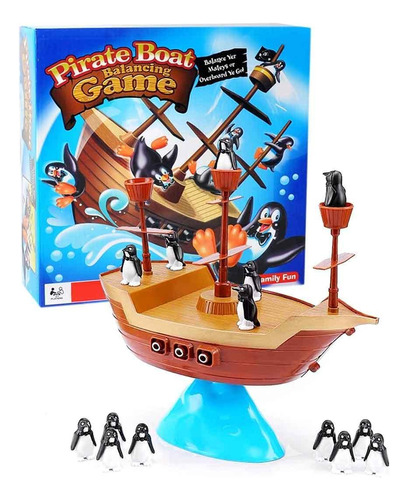 Jogo Interativo Barco Pirata Equilíbrio Dos Pinguins Grande