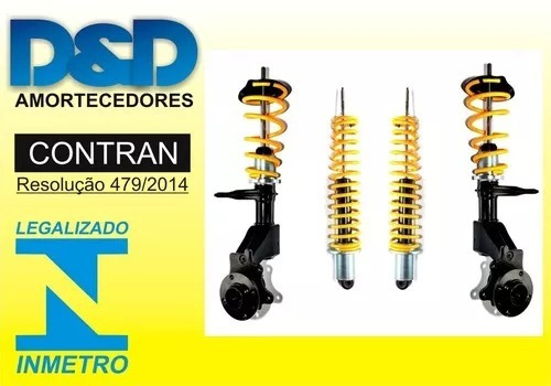 Kit Suspensao Rosca Regulavel Esportivo Symbol Slim