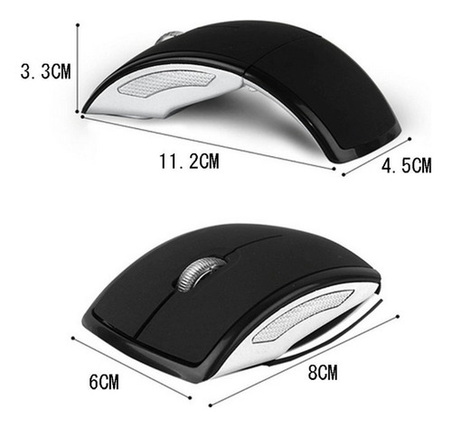 Set Teclado Y Mouse Inalámbrico Plegable Compacto Y Portátil