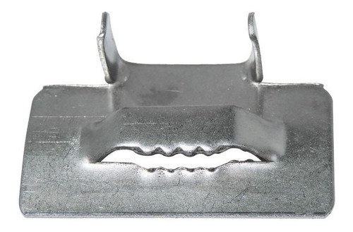 Imagem 2 de 4 de Fecho Fusimec Poste Fita De Aço 3/4 Pcte C/ 50 Peças