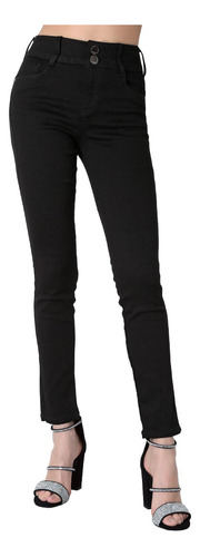 Jeans Moda Skinny Mujer Negro Fergino 52904804
