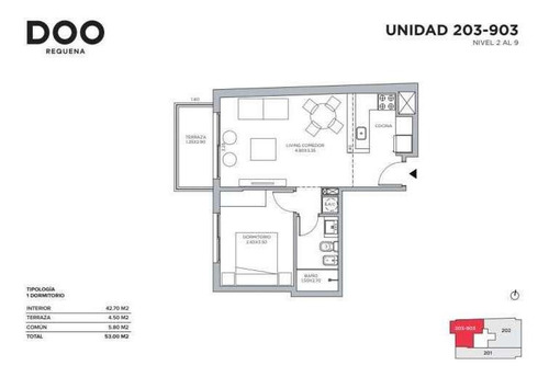 Imagen 4 de 8 de Venta Apartamento 1 Dormitorio En Cordón, Doo Requena