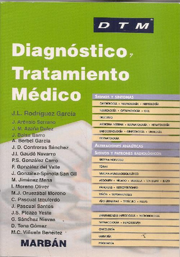 Libro Diagnóstico Y Tratamiento Médico Dtm De José Luis Rodr