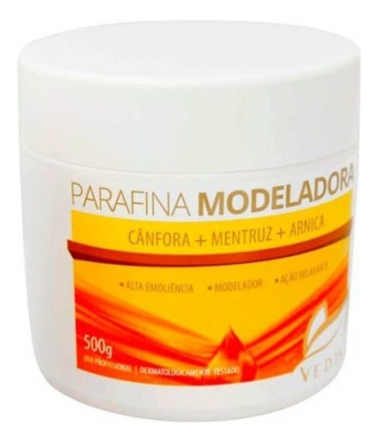 Parafina Modeladora Cânfora E Mentruz 500g - Vedis