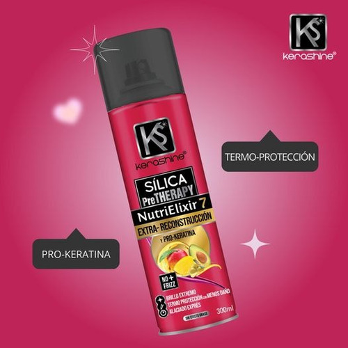 Kerashine Sílica Sabila-argan-uva-nutrielixir 300 Ml - 12 Pz