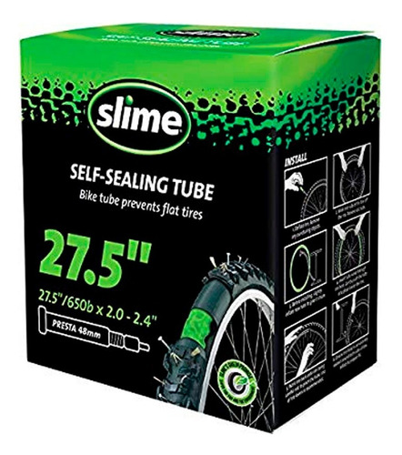 Camara Bicicleta Impinchable 27,5x 2,0- 2,4 Slime F/v Presta