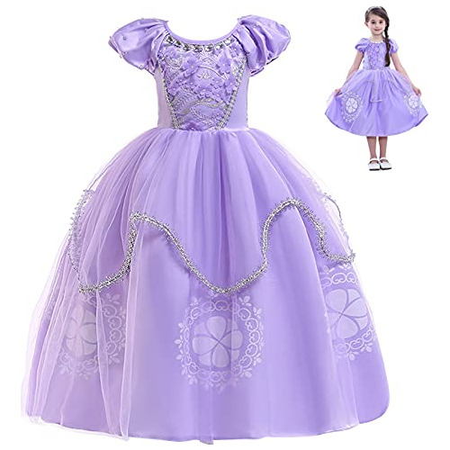 Princess Dress Up Disfraz Kids Puff Manga Fancy Party P...