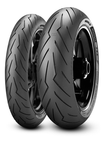 Par Pneu Pirelli Diablo Rosso Iii 3 120/70 Zr17 + 160/60zr17