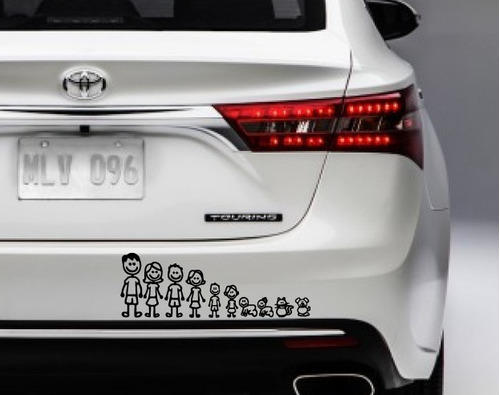 Sticker Decorativo Para Autos Familia Familia A Bordo