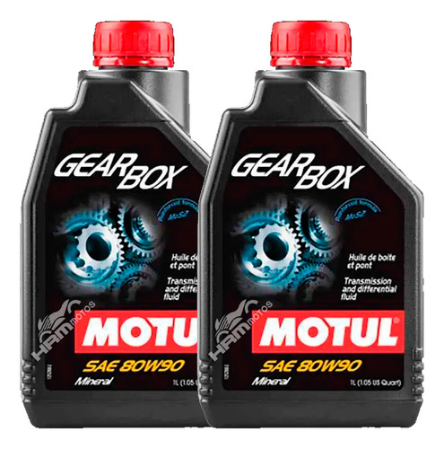 2 Litros Óleo Câmbio Cardan Motos 4t Gearbox 80w90 Mineral