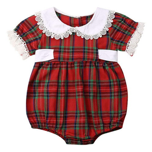 Vestido De Navidad Para Niña Recién Nacida A Juego, Falda.