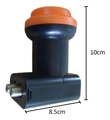 Imagem 2 de 7 de Lnb Duplo Universal Ku Hd 4k Lnbf Twin 2 Saídas