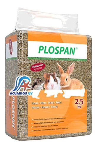 Heno Alimento Para Cuis Cobayos Conejos. Plospan Heno 2,5kg