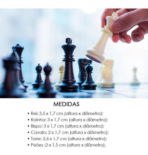 Imagem 6 de 6 de Jogo De Xadrez Tabuleiro Dobrável Portátil Compacto 20x20cm