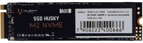 Ssd Nvme, M.2 2280, 128gb, Preto - Husky Gaming