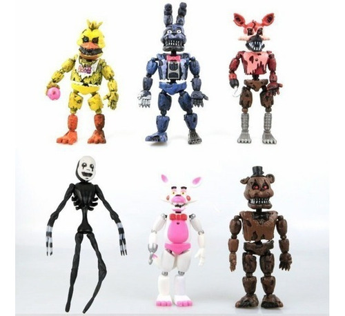 Fwefww Muñecas Flexibles Five Nights At Freddy's 6 Fnaf De