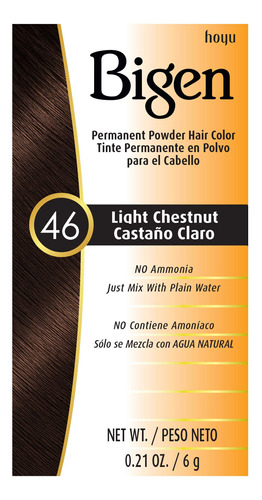 #46 Light Chestnut Bigen - Polvo Permanente - Paquete De 12