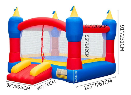 Juego Inflable Castillo Brincolín Jardín Eventos Fiestas