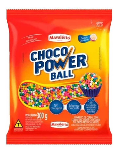 Choco Power Ball Micro Colorido 300g Mavalério