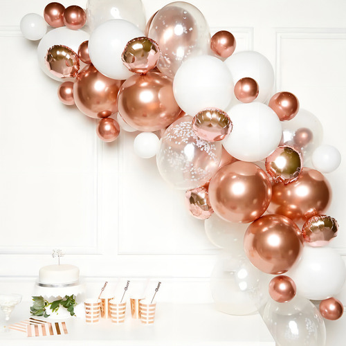 Decoración Globos Metálicos Fiesta Aro Guirnalda Cumpleaños