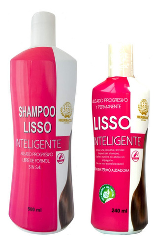 Champu + Termoprotector Lisso Inteligente Herbacol Original