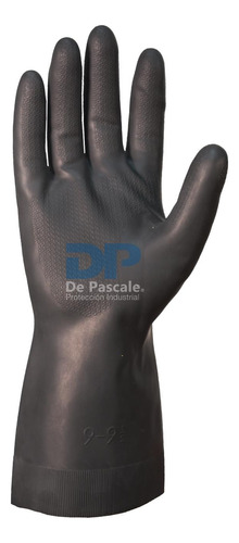 Guantes Látex Negro Industrial / Albañil Talle X L - 1 Par