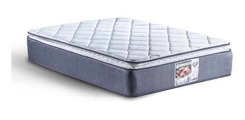 Colchón Spring Air Vendome Ortopedico - Queen Size Mci Blanco Y Gris