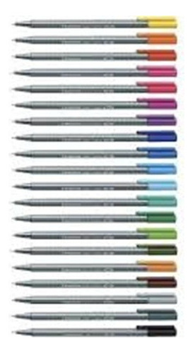 Marcador Staedtler 334 Microfibra 0.3 Mm X Unidad Color Color Marrón