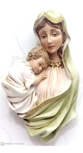 Virgen María Recordatorio Matrimonio Comunión Resina Figart