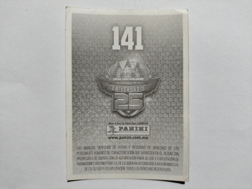 Estampa Panini Lucha Libre Aaa 25 Aniversario #141 Dinastía (Usado)