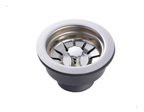 Sopapa Desague Acero Inox Con Cestillo 9002 Bacha Mi Pileta