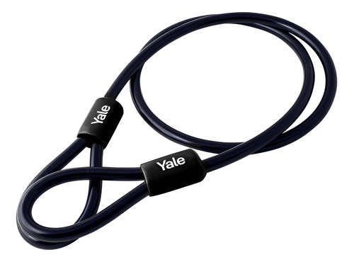 Cable De Seguridad Yale Portatil Bicicleta 1.2mts Negro