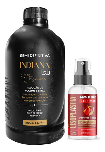 Alisamento Capilar Indiana + Protetor Termico 100ml