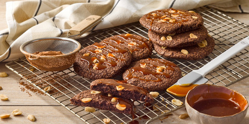 Pack Para Receta Galletas Brownie Con Maní Y Caramelo