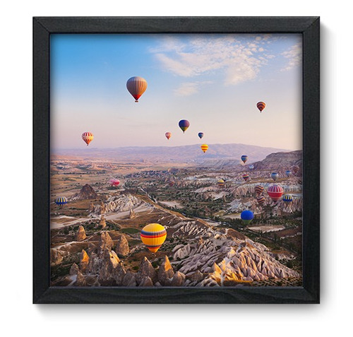 Quadro Decorativo - Balonismo - 33cm X 33cm - 119qnpb