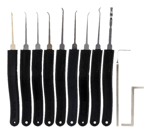 Abridor De Fechaduras Pick Little Door Lock 9 Peças Chaves 2