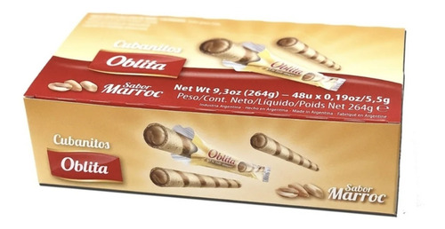 Imagen 1 de 1 de Oblita Cubanitos Pack X 48un - Cioccolato Tienda De Dulces
