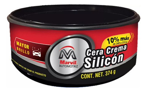 Cera En Pasta Para Autos Con Silicon 340 Gr