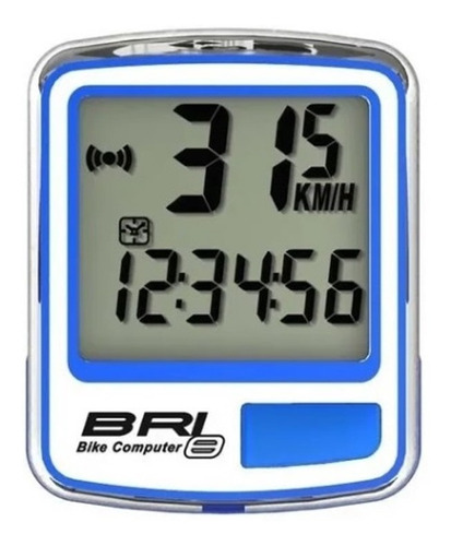 Ciclocomputadora Velocimetro Bicicleta Bri 8 Echowell Color Azul