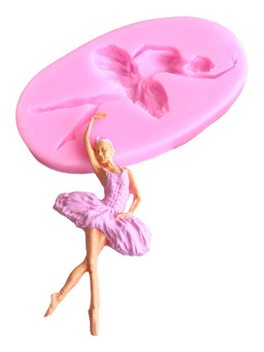 Molde De Silicón Para Fondant Bailarina Pasta Resina