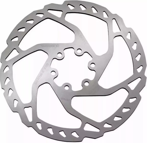 Disco Rotor Shimano Slx Sm-rt66 160mm 6 Parafusos Cor Prateado