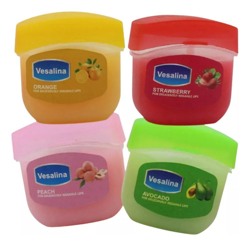 2 Mini Bálsamos O Vaseina Para Labios Frutal Hidratante